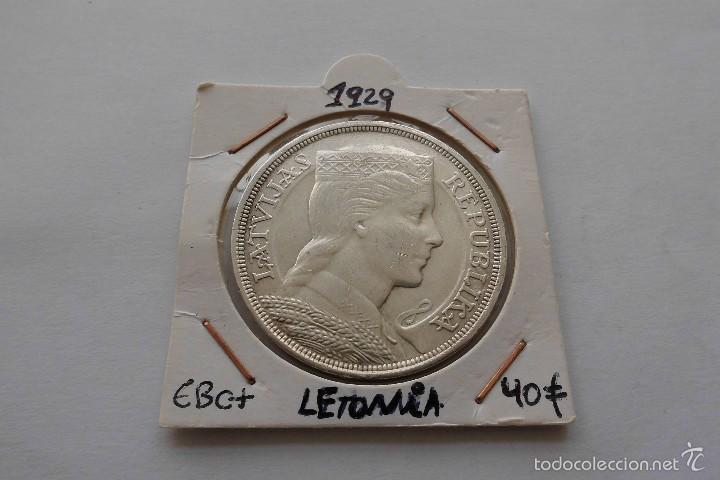 Monedas antiguas de Europa: Letonia 5 Lati 1929 EBC+ - Foto 1