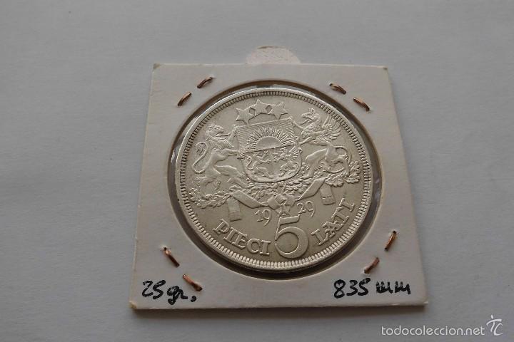 Monedas antiguas de Europa: Letonia 5 Lati 1929 EBC+ - Foto 2