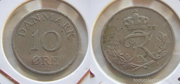 Monedas antiguas de Europa: MONEDA DE DINAMARCA 10 ORE 1955 - Foto 1