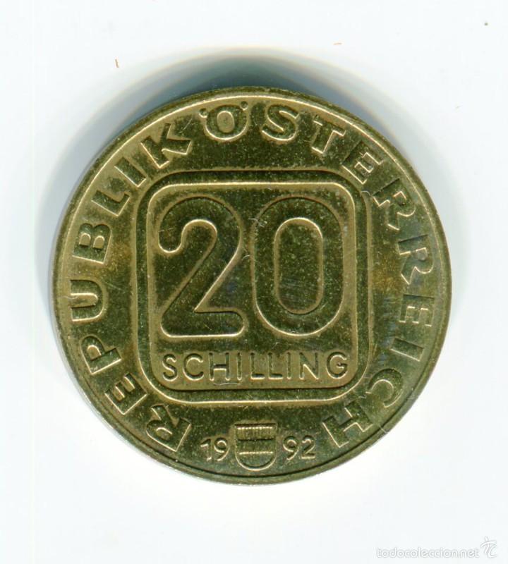 Monedas antiguas de Europa: AUSTRIA 20 SCHILLING A&Ntilde;O 1992 - Foto 2