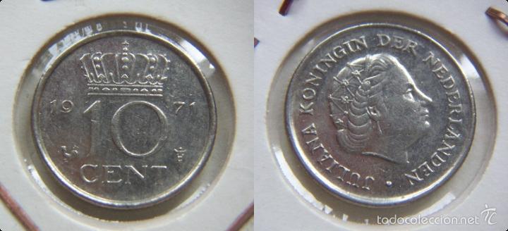 Monedas antiguas de Europa: MONEDA DE HOLANDA 10 CENT 1971 - Foto 1