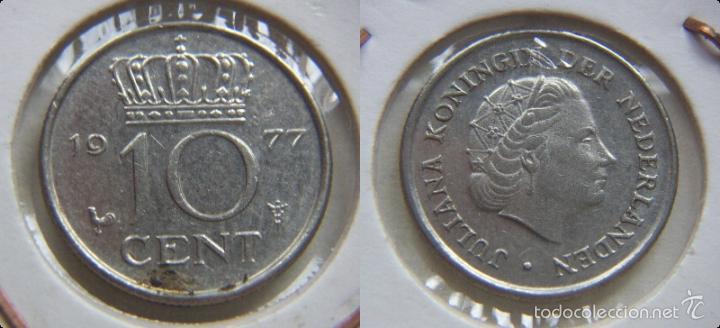 Monedas antiguas de Europa: MONEDA DE HOLANDA 10 CENT 1977 - Foto 1