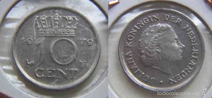 Monedas antiguas de Europa: MONEDA DE HOLANDA 10 CENT 1979 - Foto 1
