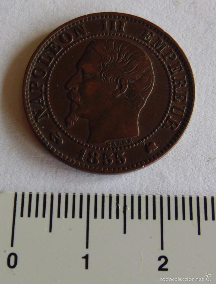 Monedas antiguas de Europa: 5 c&eacute;ntimos, Napole&oacute;n III - Foto 2