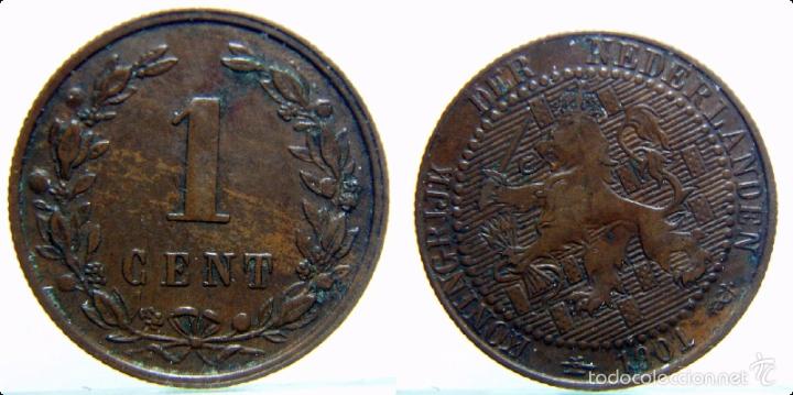 Monedas antiguas de Europa: MONEDA DE HOLANDA 1 Centimo de 1901 - Foto 1