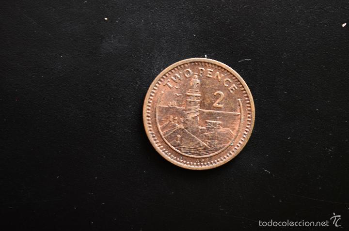 Monedas antiguas de Europa: Gibraltar 2 pence 1990 MBC - Foto 1