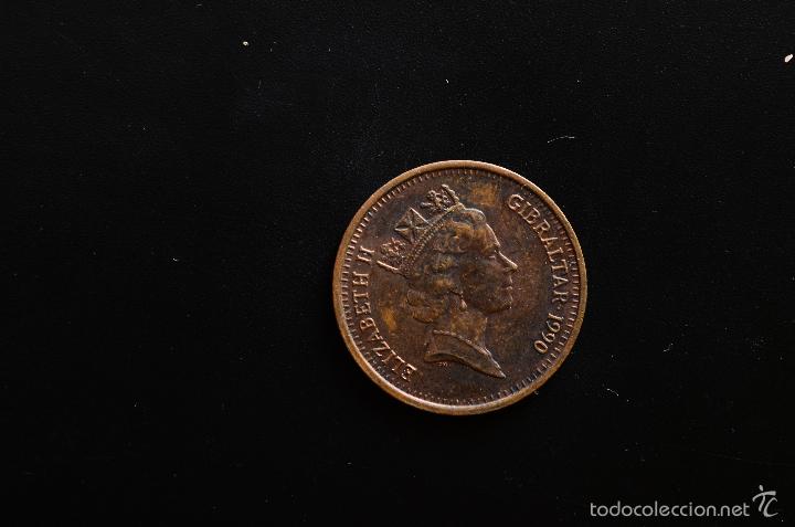 Monedas antiguas de Europa: Gibraltar 2 pence 1990 MBC - Foto 2