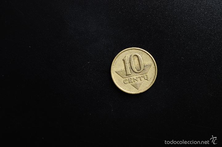Monedas antiguas de Europa: LITUANIA  -  10 CENTU  -  1997  -  MBC - Foto 2