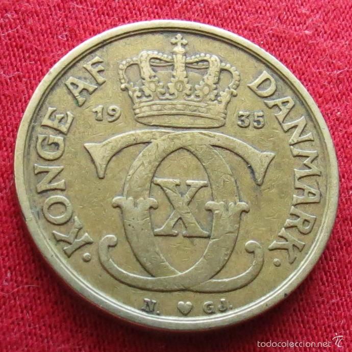 Monedas antiguas de Europa: Dinamarca 1 krone 1935 - Foto 2
