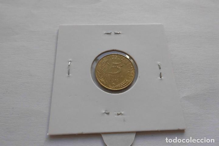 Monedas antiguas de Europa: Francia 5 centimos 1975 SC - Foto 2