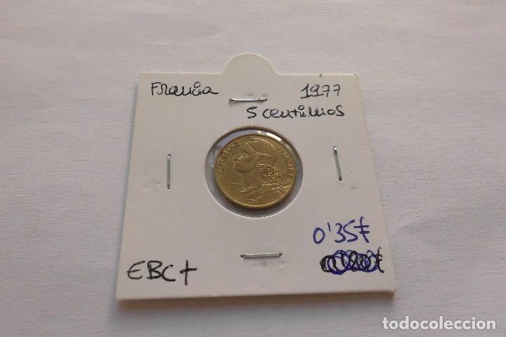 Monedas antiguas de Europa: Francia 5 centimos 1977 - Foto 1