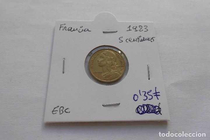 Monedas antiguas de Europa: Francia 5 centimos 1983 - Foto 1