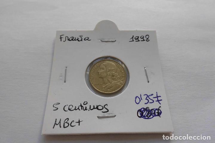Monedas antiguas de Europa: Francia 5 centimos 1998 - Foto 1