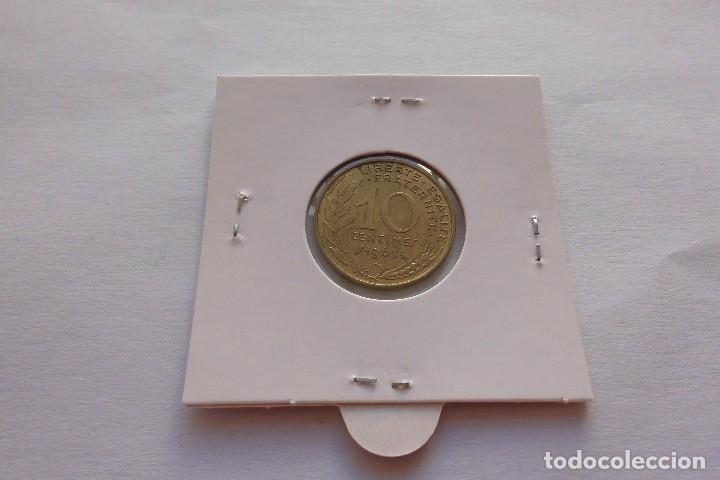 Monedas antiguas de Europa: Francia 10 centimos 1963 - Foto 2