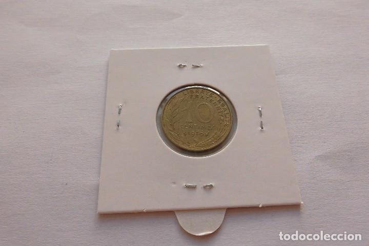 Monedas antiguas de Europa: Francia 10 centimos 1976 - Foto 2