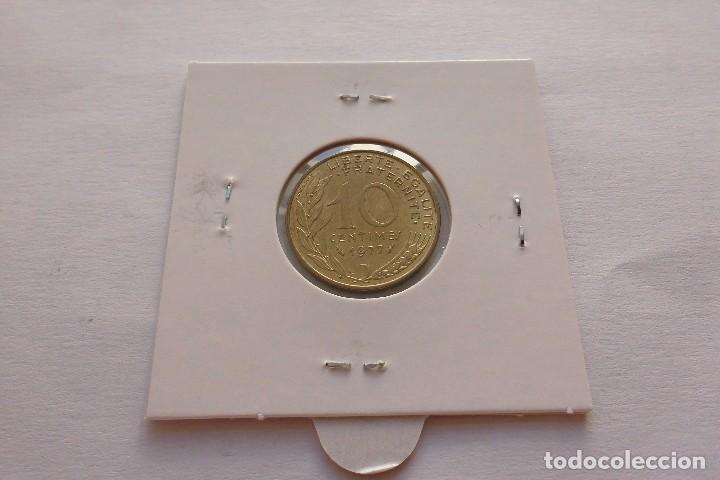Monedas antiguas de Europa: Francia 10 centimos 1977 SC - Foto 2