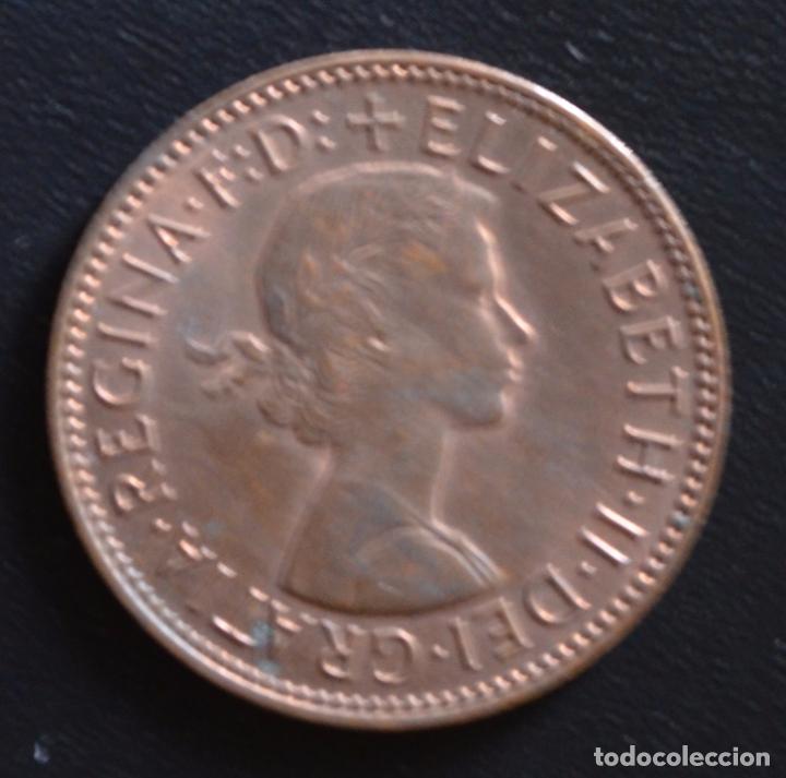Monedas antiguas de Europa: INGLATERRA   -   HALF PENNY   -   1966 - Foto 2