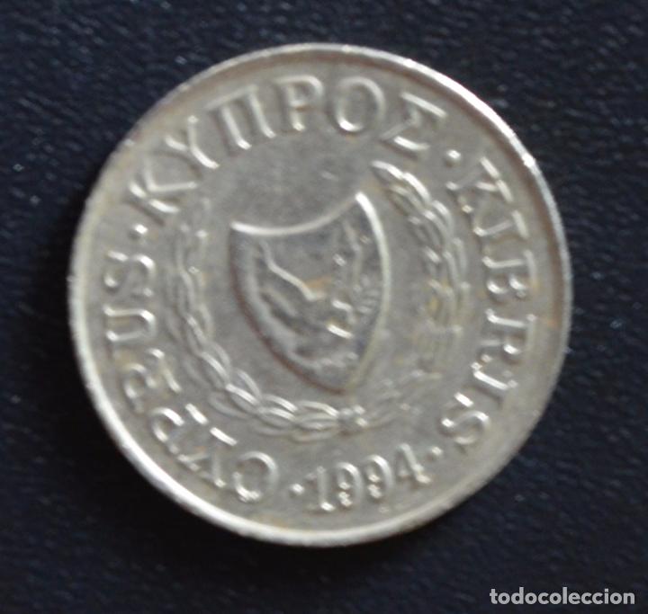 Monedas antiguas de Europa: CHIPRE  -  2 CENTAVOS  -  1994  -  MBC- - Foto 2