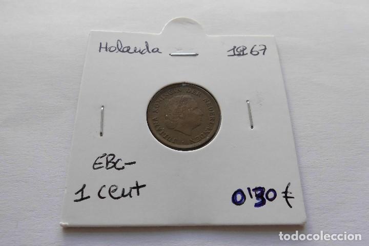 Monedas antiguas de Europa: Holanda 1 Cent 1967 - Foto 1