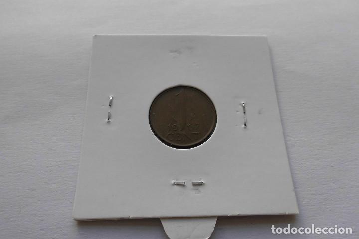 Monedas antiguas de Europa: Holanda 1 Cent 1967 - Foto 2
