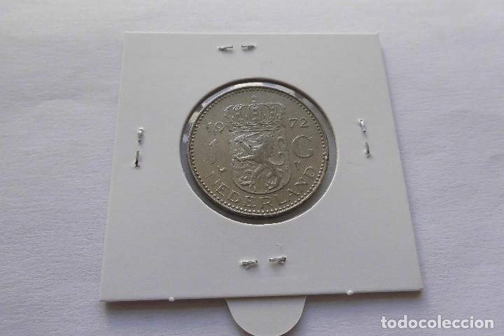 Monedas antiguas de Europa: Holanda 1 Gulden 1972 - Foto 2