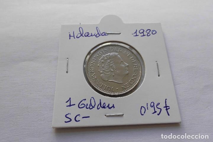 Monedas antiguas de Europa: Holanda 1 Gulden 1980 - Foto 1