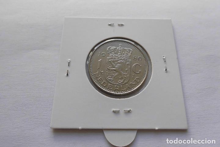 Monedas antiguas de Europa: Holanda 1 Gulden 1980 - Foto 2
