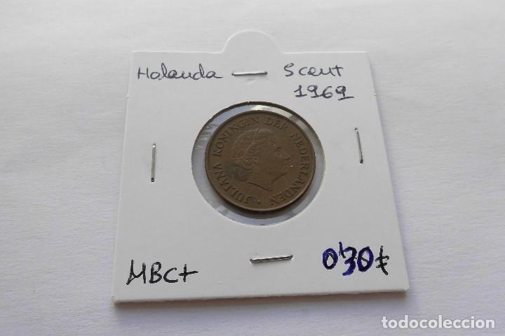 Monedas antiguas de Europa: Holanda 5 Cent 1969 - Foto 1