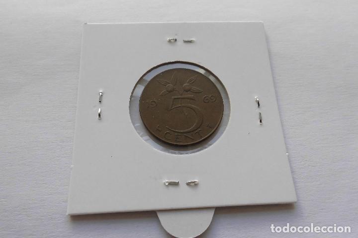 Monedas antiguas de Europa: Holanda 5 Cent 1969 - Foto 2