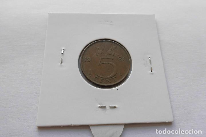 Monedas antiguas de Europa: Holanda 5 Cent 1980 - Foto 2