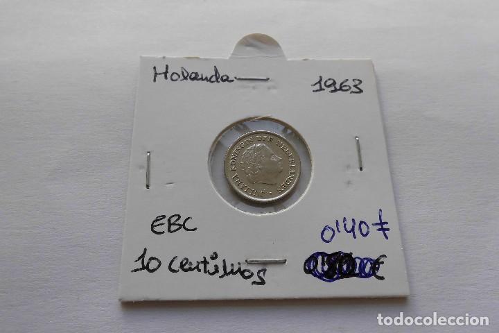 Monedas antiguas de Europa: Holanda 10 Cent 1963 - Foto 1