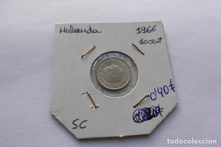 Monedas antiguas de Europa: Holanda 10 Cent 1966 SC - Foto 1