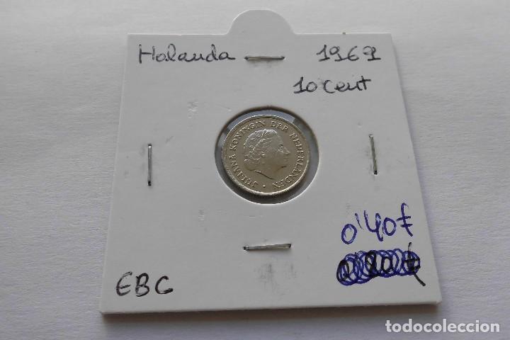 Monedas antiguas de Europa: Holanda 10 Cent 1969 - Foto 1