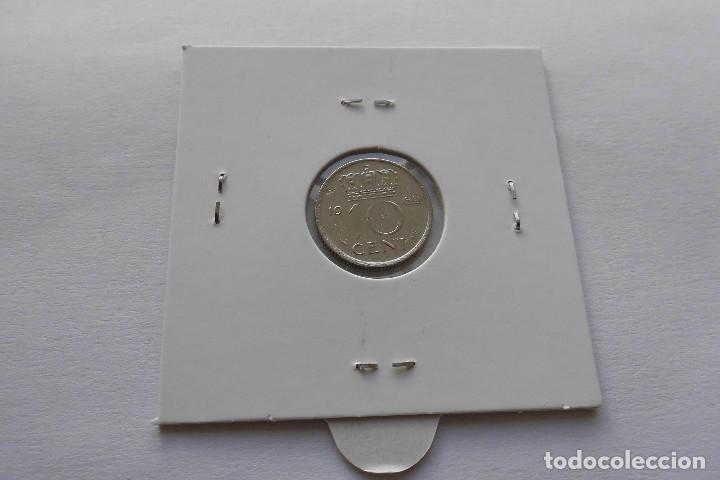 Monedas antiguas de Europa: Holanda 10 Cent 1969 - Foto 2