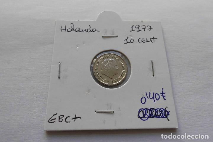 Monedas antiguas de Europa: Holanda 10 Cent 1977 - Foto 1