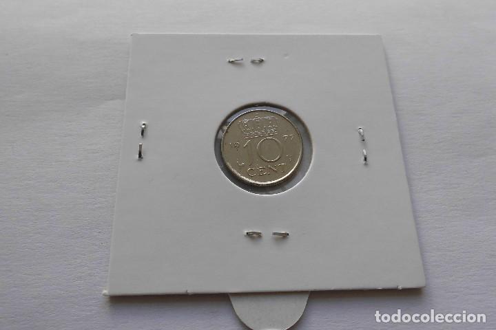 Monedas antiguas de Europa: Holanda 10 Cent 1977 - Foto 2