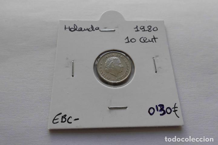 Monedas antiguas de Europa: Holanda 10 Cent 1980 - Foto 1