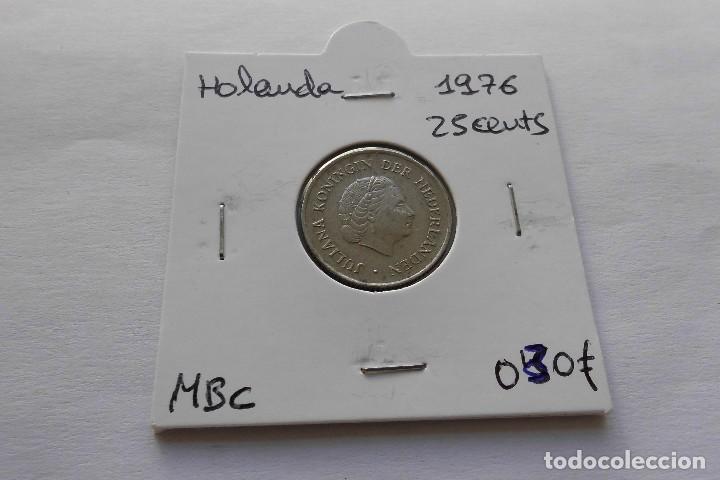 Monedas antiguas de Europa: Holanda 25 Cent 1976 - Foto 1