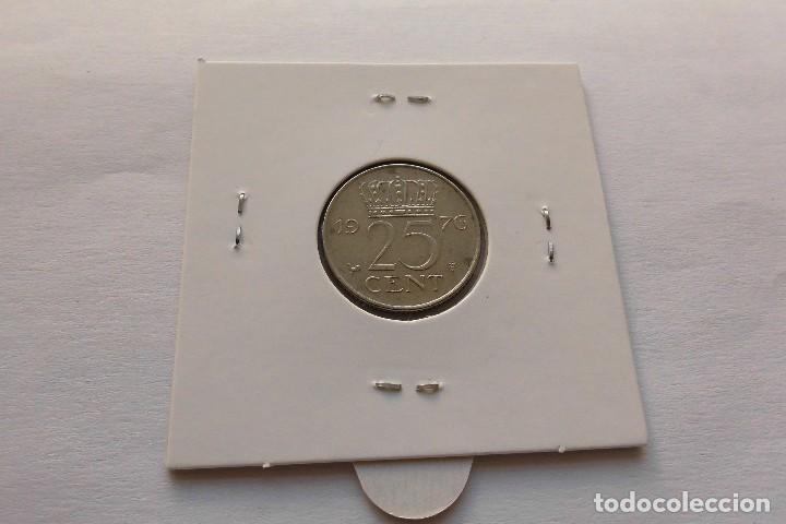 Monedas antiguas de Europa: Holanda 25 Cent 1976 - Foto 2