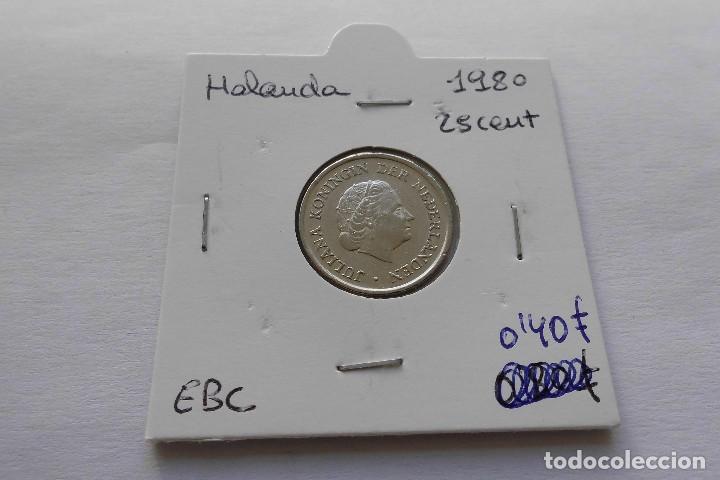 Monedas antiguas de Europa: Holanda 25 Cent 1980 - Foto 1