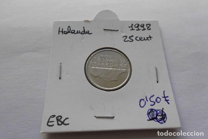 Monedas antiguas de Europa: Holanda 25 Cent 1998 - Foto 1