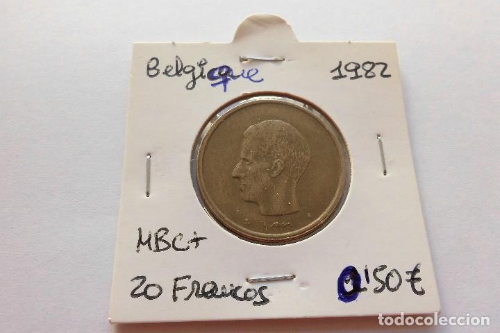 Alte M&uuml;nzen aus Europa: Belgica 20 Francos 1982 Belgique