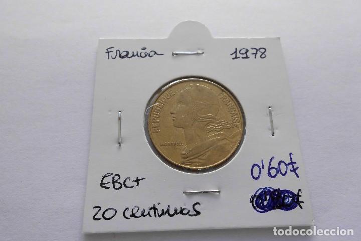 Monedas antiguas de Europa: Francia 20 centimos 1978 - Foto 1