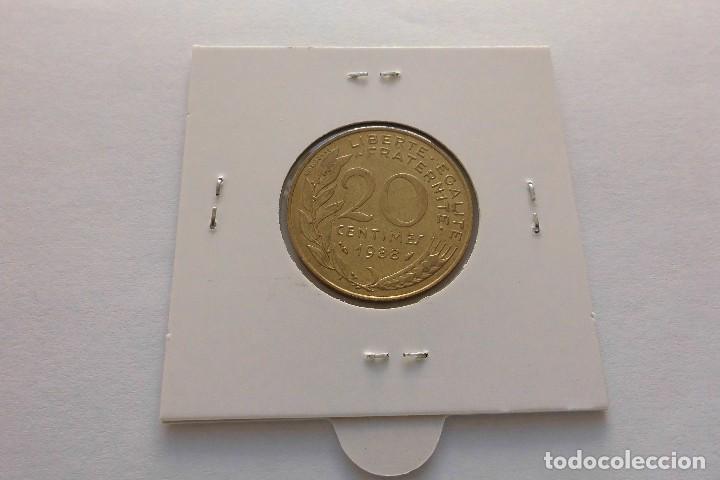 Monedas antiguas de Europa: Francia 20 centimos 1988 - Foto 2