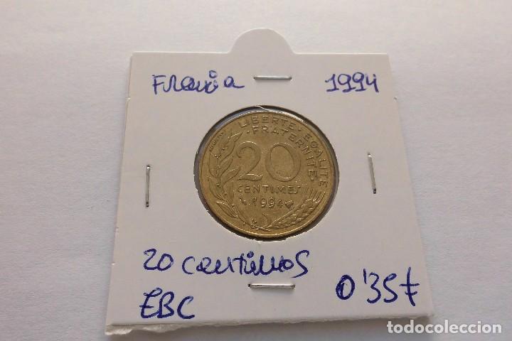 Monedas antiguas de Europa: Francia 20 centimos 1994 - Foto 1