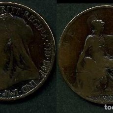 Monedas antiguas de Europa: GRAN BRETAÑA 1 PENNY AÑO 1898 ( VICTORIA REINA DE INGLATERRA DE 1837 A 1901 ) Nº15