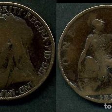 Monedas antiguas de Europa: GRAN BRETAÑA 1 PENNY AÑO 1897 ( VICTORIA REINA DE INGLATERRA DE 1837 A 1901 ) Nº13
