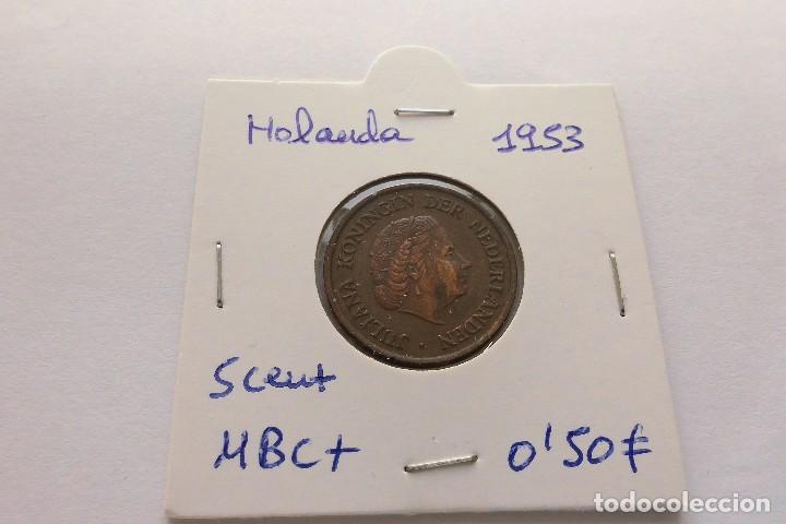 Monedas antiguas de Europa: Holanda 5 Cent 1953 - Foto 1