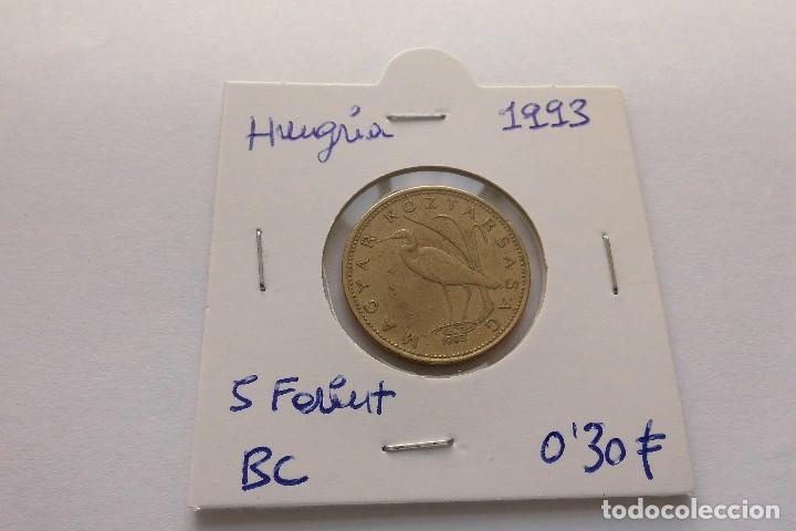 Monedas antiguas de Europa: Hungria 5 Forint 1993 - Foto 1