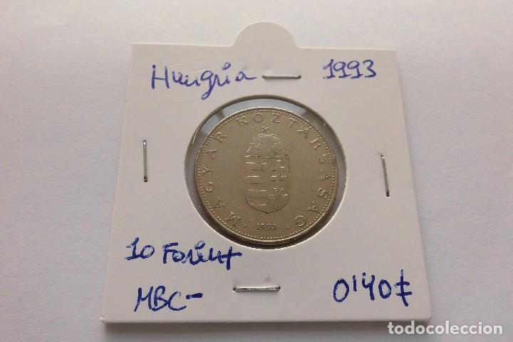 Monedas antiguas de Europa: Hungria 10 Forint 1993 - Foto 1